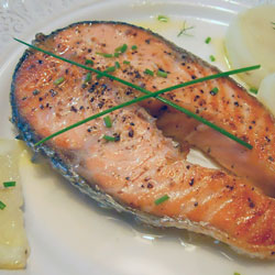 Salmón a la plancha